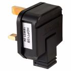 Thermoplastic 13A Mains Plug Black [4143]