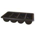 Cutlery Tray/Box Full Size Black 13" x 21" [777840]