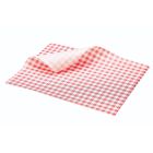 Greaseproof Paper Gingham Red 25 x 20cm [778910]