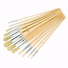 Artists Paint Brush Set Round Tipped 12 Piece [4544]