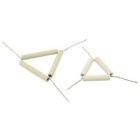 Clay Pipe Triangle Pk of 10 x 50mm [0262]
