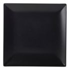 Black Stoneware Square Coupe Plate 18cm [77206]