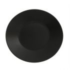 Black Stoneware Wide Rim Plate 27.5cm [77209]