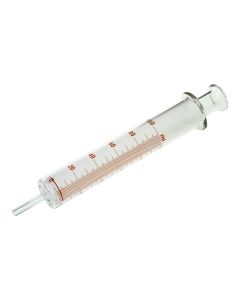 Gas Syringe - Grade A, Boro. Glass 100 x 1ml Graduations  [8155]