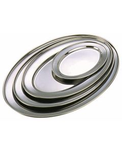 Stainless Steel Oval Flat 9" [777032]