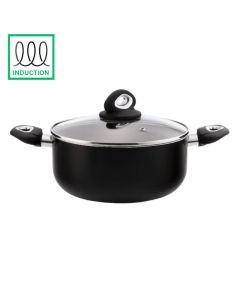 Casserole Pot & Lid (with 2 side handles) 24cm [7058]