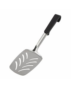 Genware Plastic Handle Slotted Turner Black [777593]