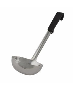 Genware Plastic Handle Soup Ladle Black [777595]