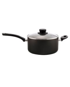 Black Saucepan with Handles 22cm [780876]