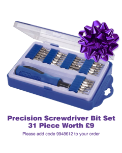 Precision Screwdriver Bit Set 31 Piece FREE GIFT [9948612]