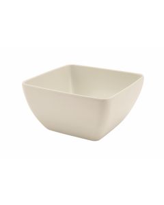 White Melamine Curved Square Bowl 12.5cm [778343]