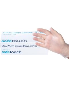 Disposable Vinyl Gloves Powder Free Small Box of 100 [2260]