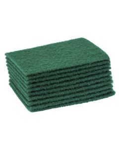 Scouring Pad Large Green 10 Pack 23 x 15cm [777024]