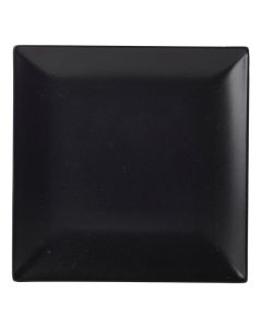 Black Stoneware Square Coupe Plate 18cm Pack of 6 [77206]