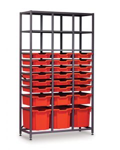 Gratnells 3625B Tall Treble Frame with Trays [1542]