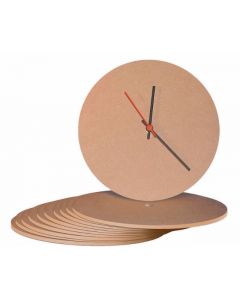 MDF Clock Face - Pack of 10 Round [4886]