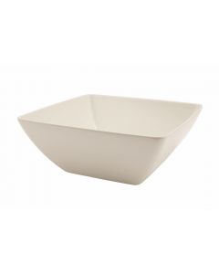White Melamine Curved Square Bowl 26.2cm [778345]
