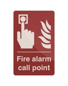 Fire Alarm Call Point Sign 100 x 150mm Self Adhesive [45180]