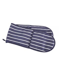 Double Oven Gloves Navy/White [77115]