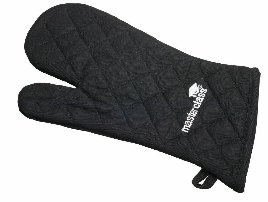Personalised oven gloves - 2 pcs - Black