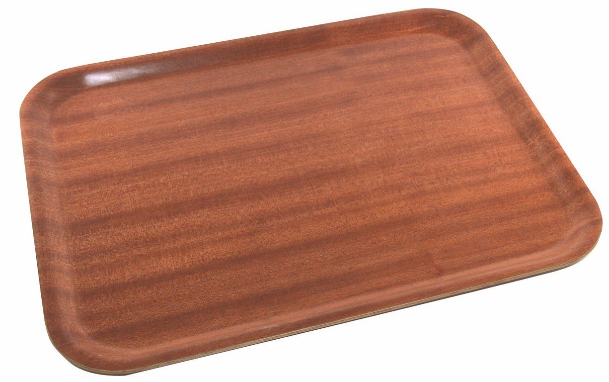 Dark wood clearance tray